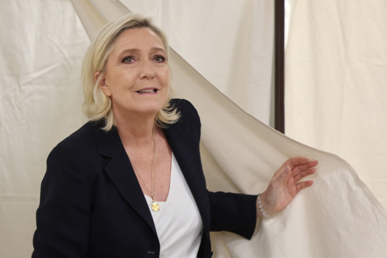 Marine Le Pen à Hénin-Beaumont, le 30 juin 2024. ( AFP / FRANCOIS LO PRESTI )