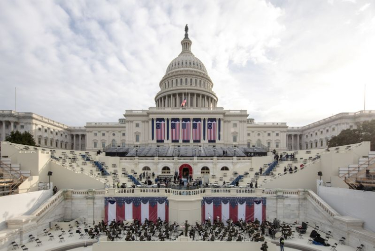 Vue générale du Capitole américain, à Washington, États-Unis