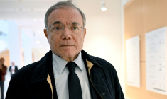 L'ex-PDG du groupe Casino Jean-Charles Naouri au palais de justice de Paris, le 1er octobre 2025 ( AFP / Bertrand GUAY )