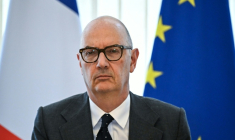 Le ministre de l'Economie Roland Lescure, à Bercy à Paris le 9 avril 2026 ( AFP / JULIEN DE ROSA )