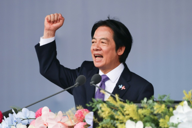 Le président taiwanais Lai Ching-te s'exprime à l'occasion de la Fête nationale, le 10 octobre 2026 à Taipei  ( AFP / I-Hwa Cheng )