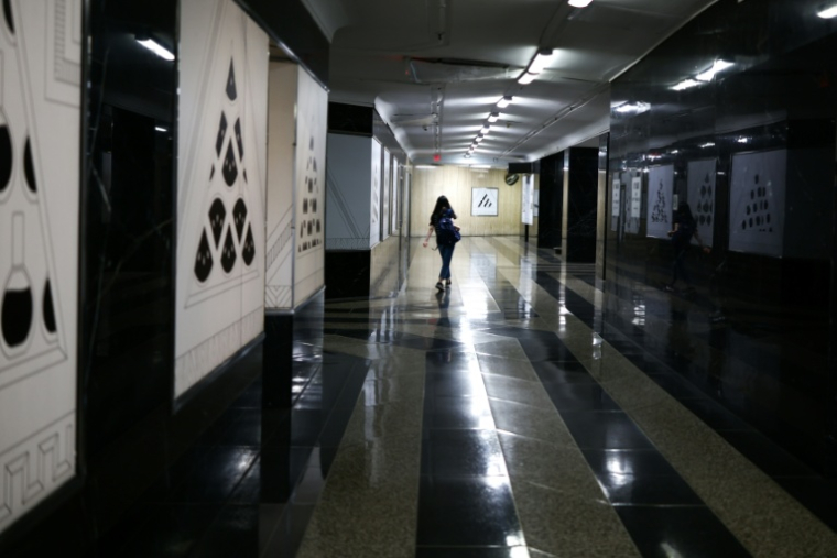 L'ancienne arcade commerciale du Chrysler Building et le tunnel d'accès au métro, dans le quartier de Manhattan à New York, le 7 octobre 2026 ( AFP / CHARLY TRIBALLEAU )