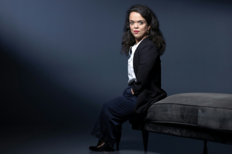 Violette Viannay, présidente de l'association des personnes de petite taille (APPT), le 15 octobre 2025 à Paris ( AFP / JOEL SAGET )