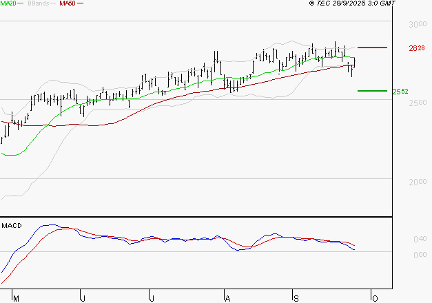 REXEL : Une consolidation vers les supports est probable