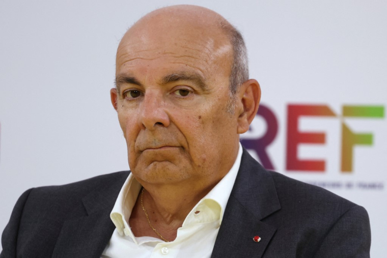 Éric Trappier à Paris, le 26 août 2026. ( AFP / THOMAS SAMSON )