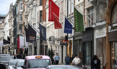 La rue commerçante New Bond Street à Londres