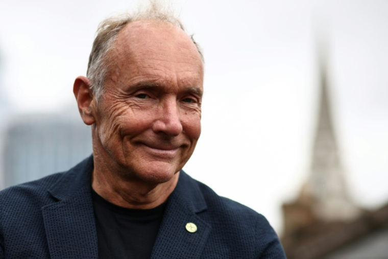 Le Britannique Tim Berners-Lee, le 3 juin 2026 à Londres ( AFP / Henry NICHOLLS )
