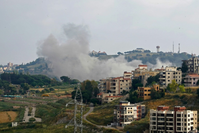 Bombardement israélien à Nabatieh, dans le sud du Liban, le 27 mai 2026 ( AFP / Abbas Fakih )