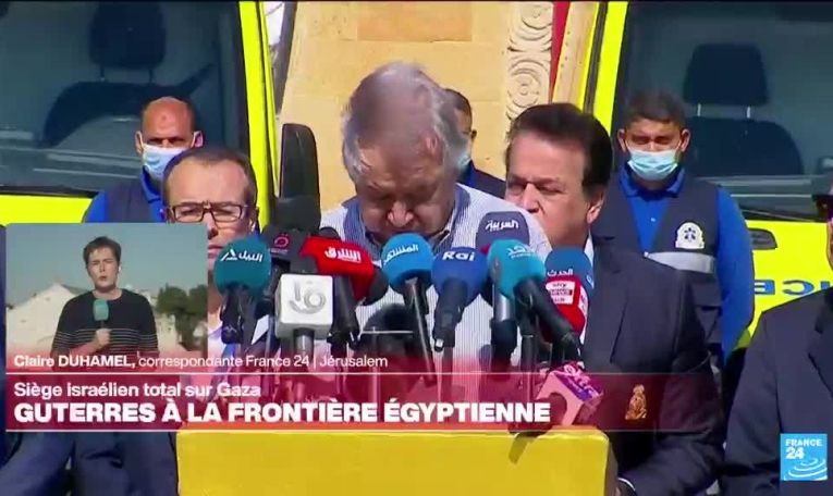 Aux portes de Gaza, le chef de l'ONU appelle à mettre fin au "cauchemar"