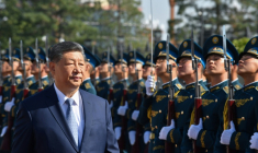Le président chinois Xi Jinping à Bichkek, la capitale du Kirghizstan, le 31 août 2026 ( AFP / Vyacheslav OSELEDKO )