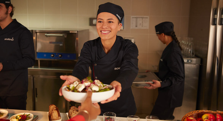 Le géant de la restauration collective réitère son ambition d’une croissance annuelle du chiffre d’affaires de 11%. (© Sodexo)