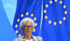 La présidente de la BCE Christine Lagarde, lors de la conférence de presse suivant la réunion de la banque centrale, le 29 octobre 2026 à Francfort ( AFP / Kirill KUDRYAVTSEV )