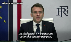 Ukraine: Macron "très sceptique" sur la possibilité d'une "paix à court terme"