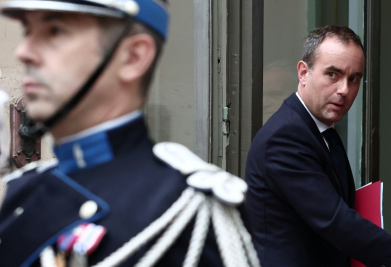 Le Premier ministre Sébastien Lecornu à Beauvau, à Paris, le 10 septembre 2025 ( AFP / Thibaud MORITZ )