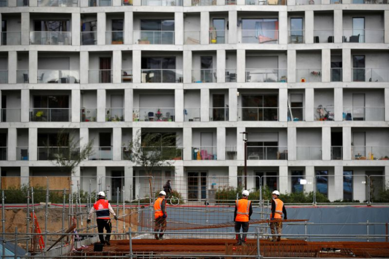 Construction site during the coronavirus disease (COVID-19) pandemic in France
