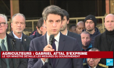 Crise Agricole : "la France s'oppose à la signature du traité Mercosur", assure Gabriel Attal