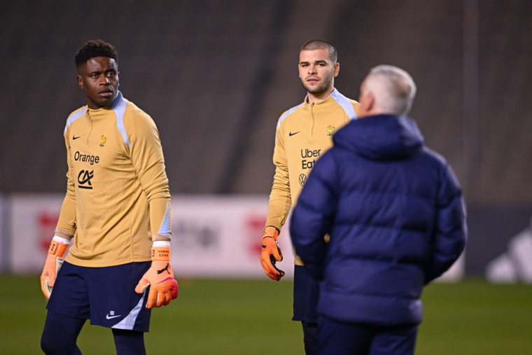 Brice Samba vient au chevet de Lucas Chevalier