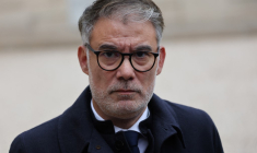 Olivier Faure à Paris, le 10 octobre 2025. ( AFP / LUDOVIC MARIN )