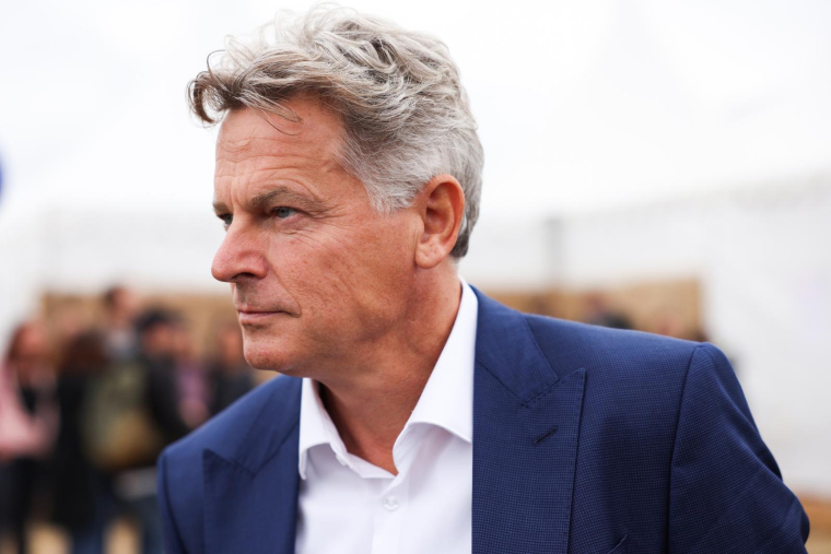 Fabien Roussel, le 10 septembre 2022, à la Fête de l'Humanité ( AFP / Thomas SAMSON )