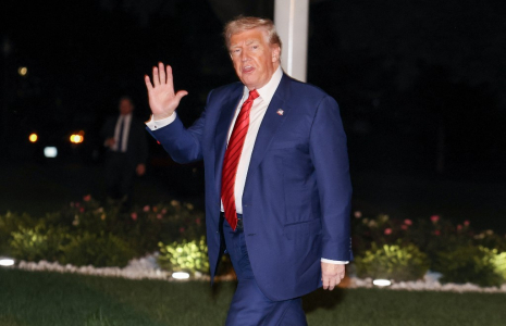 Donald Trump à Washington, aux États-Unis, le 3 août 2025. ( GETTY IMAGES NORTH AMERICA / TASOS KATOPODIS )
