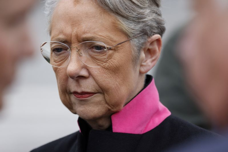 La Première ministre française, Élisabeth Borne assiste aux cérémonies marquant la fin de la Seconde Guerre mondiale en Europe