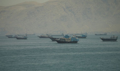 Navires au mouillage dans le détroit d'Ormuz