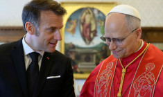 Le président français Emmanuel Macron rencontre le pape Léon XIV au Vatican