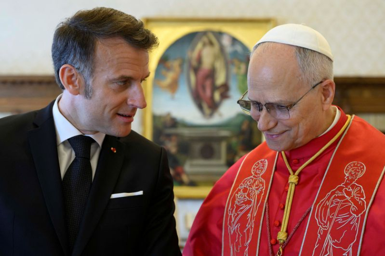 Le président français Emmanuel Macron rencontre le pape Léon XIV au Vatican