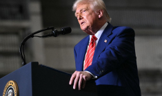 Donald Trump à West Mifflin, aux Etats-Unis, le 30 mai 2025. ( AFP / SAUL LOEB )