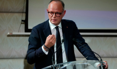 Edouard Philippe, à Paris, le 14 octobre 2026 ( AFP / DIMITAR DILKOFF )