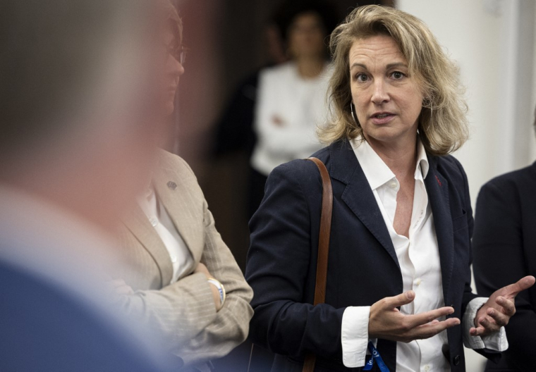 Marylise Léon, à Strasbourg, le 10 juin 2026 ( AFP / ROMEO BOETZLE )
