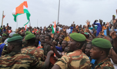 Photo d'une manifestation à Niamey, Niger