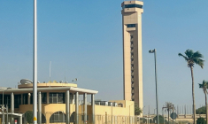 Une tour de contrôle de l'aéroport international de Ryad le 19 Septembre 2026, en Arabie saoudite ( AFP / - )