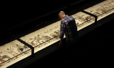 Aperçu presse de la tapisserie de Bayeux au British Museum de Londres