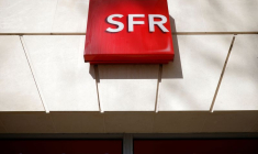 Le logo de l'opérateur de télécommunications français SFR