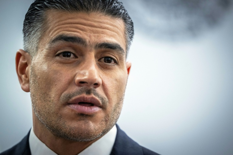 Le ministre mexicain de la Sécurité, Omar Garcia Harfuch, au Palais national de Mexico, le 23 février 2026 ( AFP / Carl de Souza )
