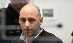 Cédric Jubillar le 23 septembre 2025 à la cour d'assises du Tarn à Albi ( AFP / Lionel BONAVENTURE )