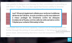 Les avions F-16 vont aider l'Ukraine à se défendre, sans être la solution miracle