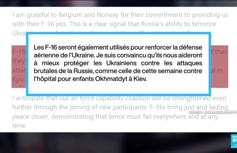 Les avions F-16 vont aider l'Ukraine à se défendre, sans être la solution miracle