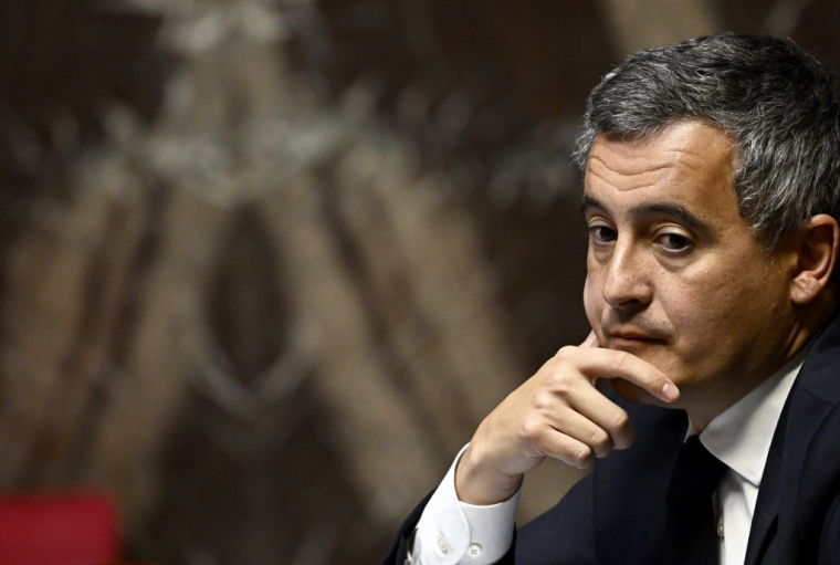 Gérald Darmanin à Paris, le 17 octobre 2023. ( AFP / JULIEN DE ROSA )