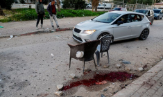 Le site où une frappe israélienne a tué six Palestiniens, près de Jénine, en Cisjordanie occupée par Israël