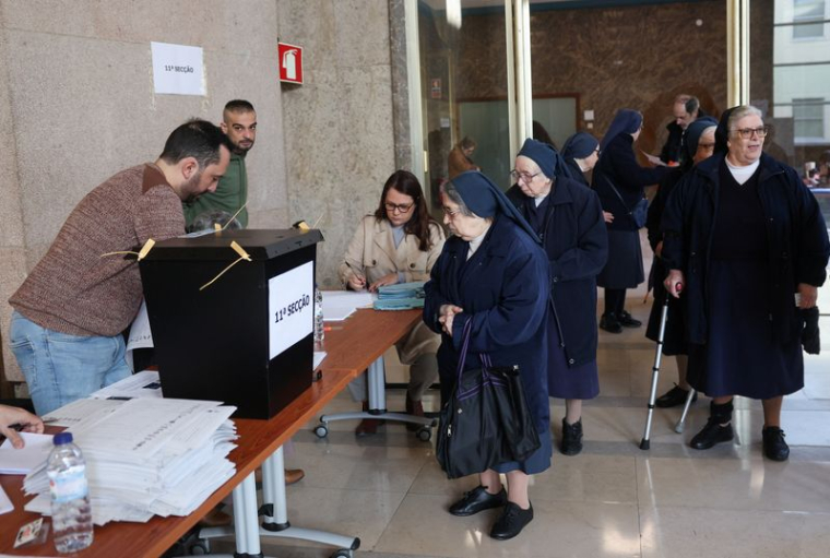 Un bureau de vote à Lisbonne, au Portugal