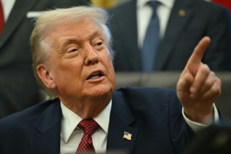 Le président américain Donald Trump à Maison Blanche à Washington, D.C., le 3 décembre 2025. ( AFP / ANDREW CABALLERO-REYNOLDS )