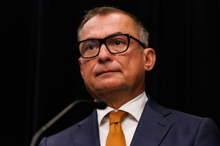 Le président de la Banque fédérale d'Allemagne, Joachim Nagel, le 22 mai 2025 à Banff, au Canada ( AFP / Cole Burston/ )