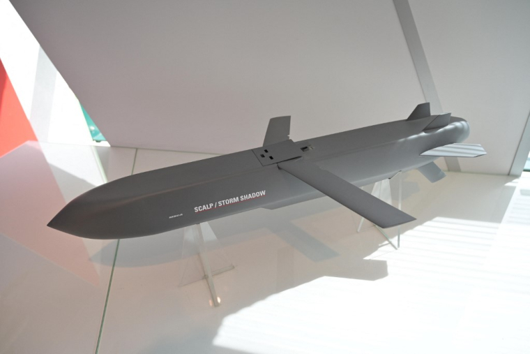 Une maquette de missile Scalp. (illustration) ( AFP / GUILLAUME SOUVANT )