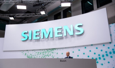 Photo d'archives du logo de Siemens