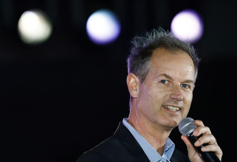 Le champion olympique de ski de bosses Edgar Grospiron