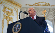 Le président américain Donald Trump à Mar-a-lago, à Palm Beach, le 16 janvier 2026 en Floride ( AFP / ANDREW CABALLERO-REYNOLDS )