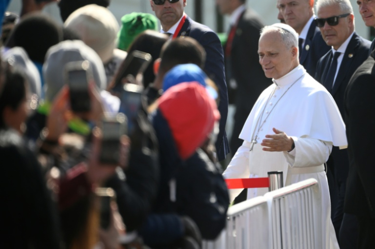 Le pape Léon XIV à San Cristóbal de La Laguna, aux Canaries, le 12 juin 2026 ( AFP / Miguel RIOPA )