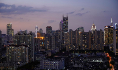 Vue générale des bâtiments de Shanghai